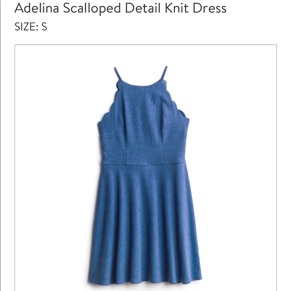 STITCH FIX - Adelina Scalloped Detail Knit Dress